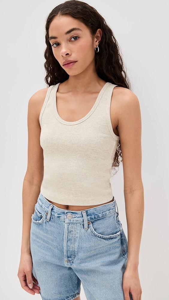 perfectwhitetee Blondie Structured Rib Bra Friendly Tank | Shopbop Product Image