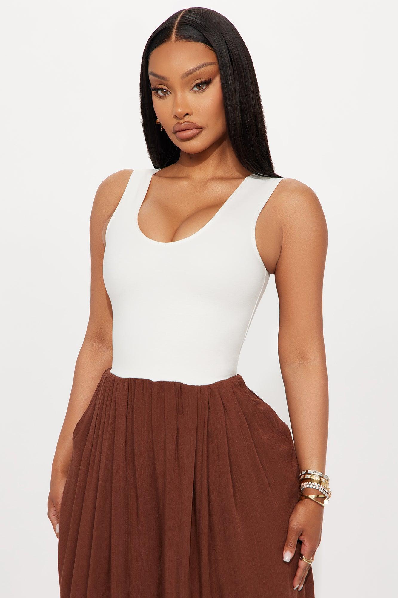 Mariah Sleeveless Wide Leg Jumpsuit - Brown/combo Product Image