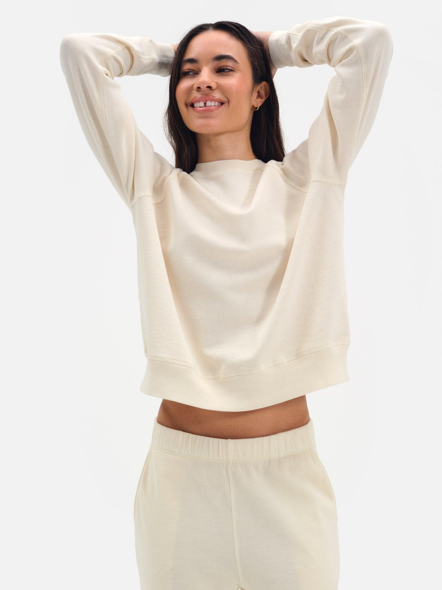 Organic Lightweight Terry Raglan Sweatshirt Female Product Image