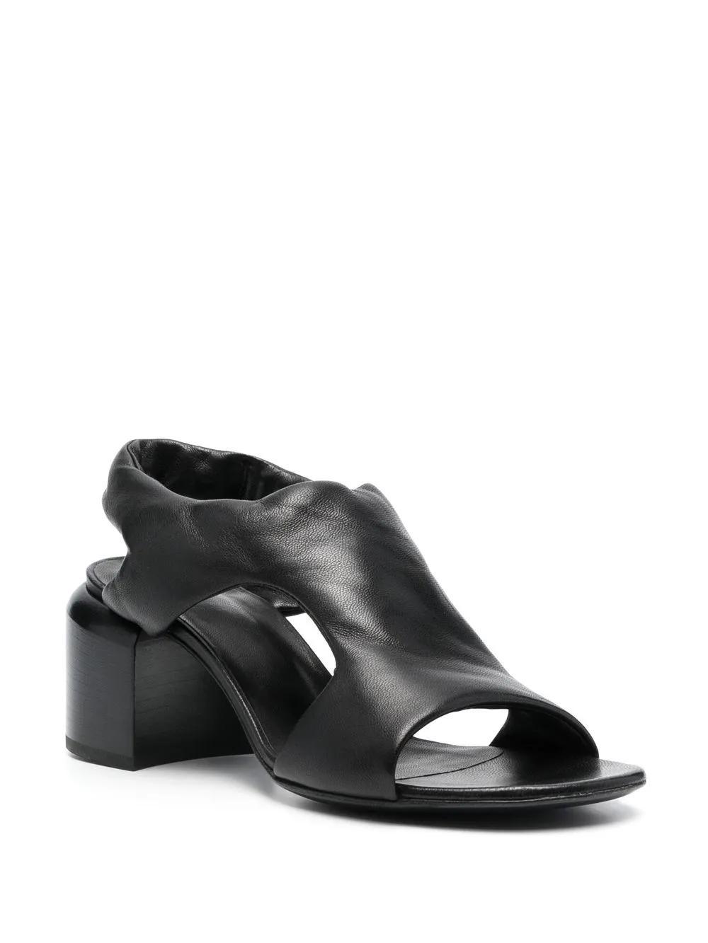 OFFICINE CREATIVE Ethel 70mm Open-toe Leather Sandals In Black Product Image