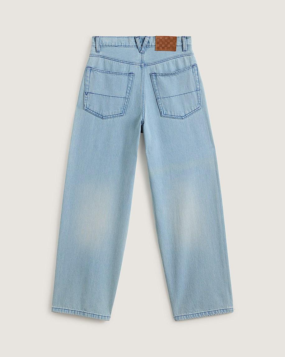 Check-5 Baggy Denim Pants in Light Stonewash Grey| Vans US Product Image