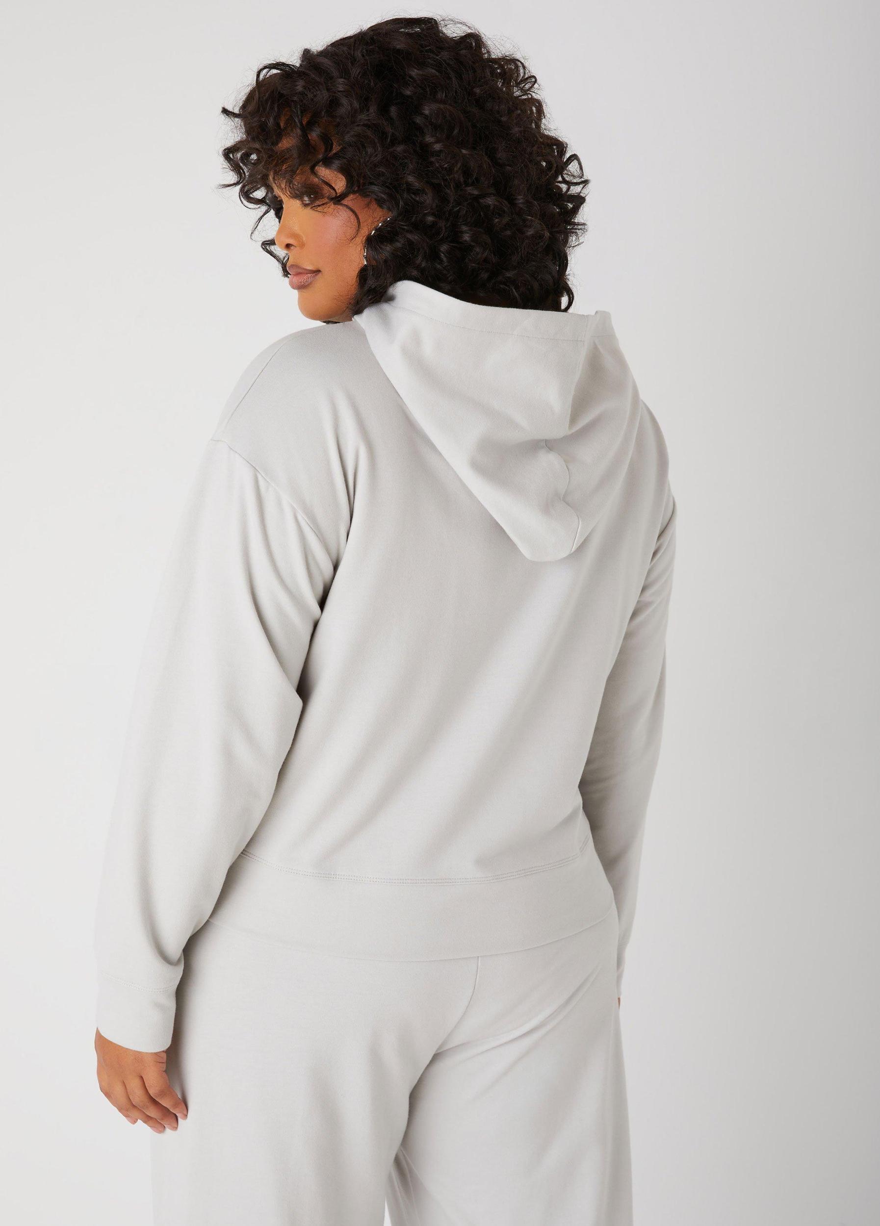 French Terry Cutout Hoodie Product Image