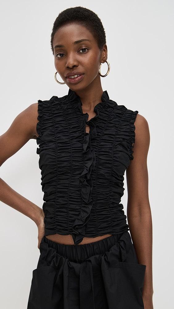 Lee Mathews Wendy Ruched Top | Shopbop Product Image
