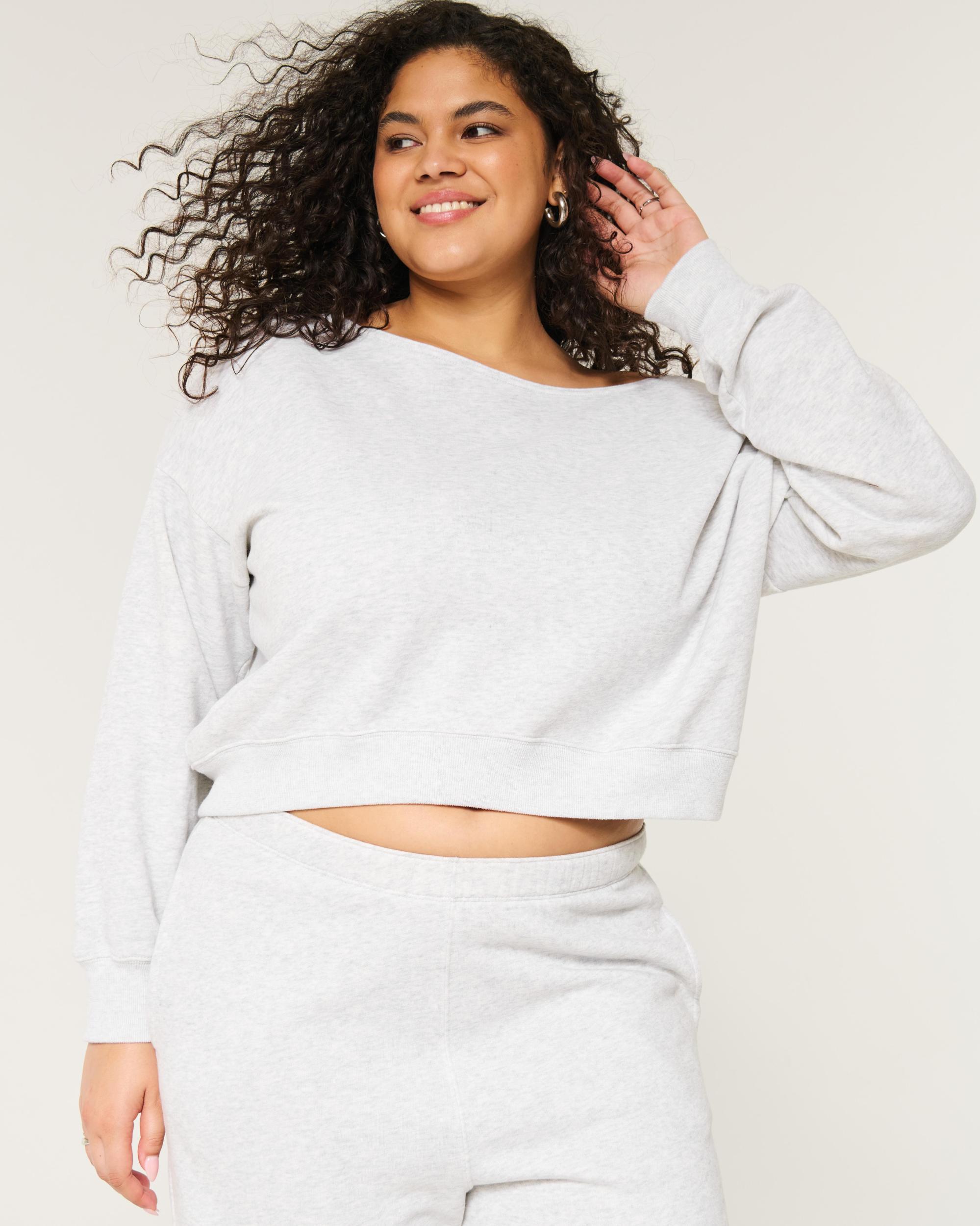 Easy Off-the-Shoulder Sweatshirt Product Image