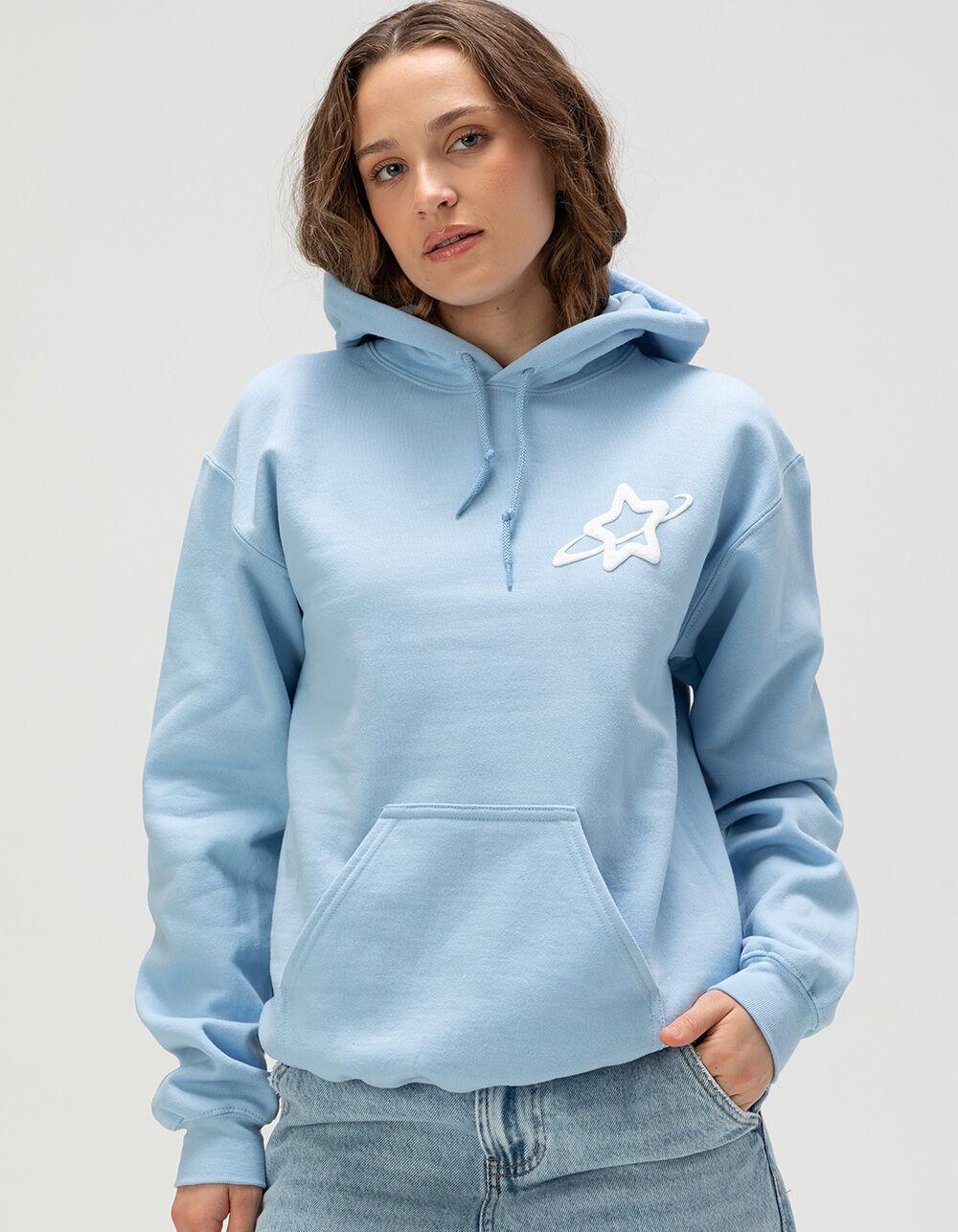 RIOT SOCIETY 2.0 Star Womens Hoodie - LIGHT BLUE Product Image