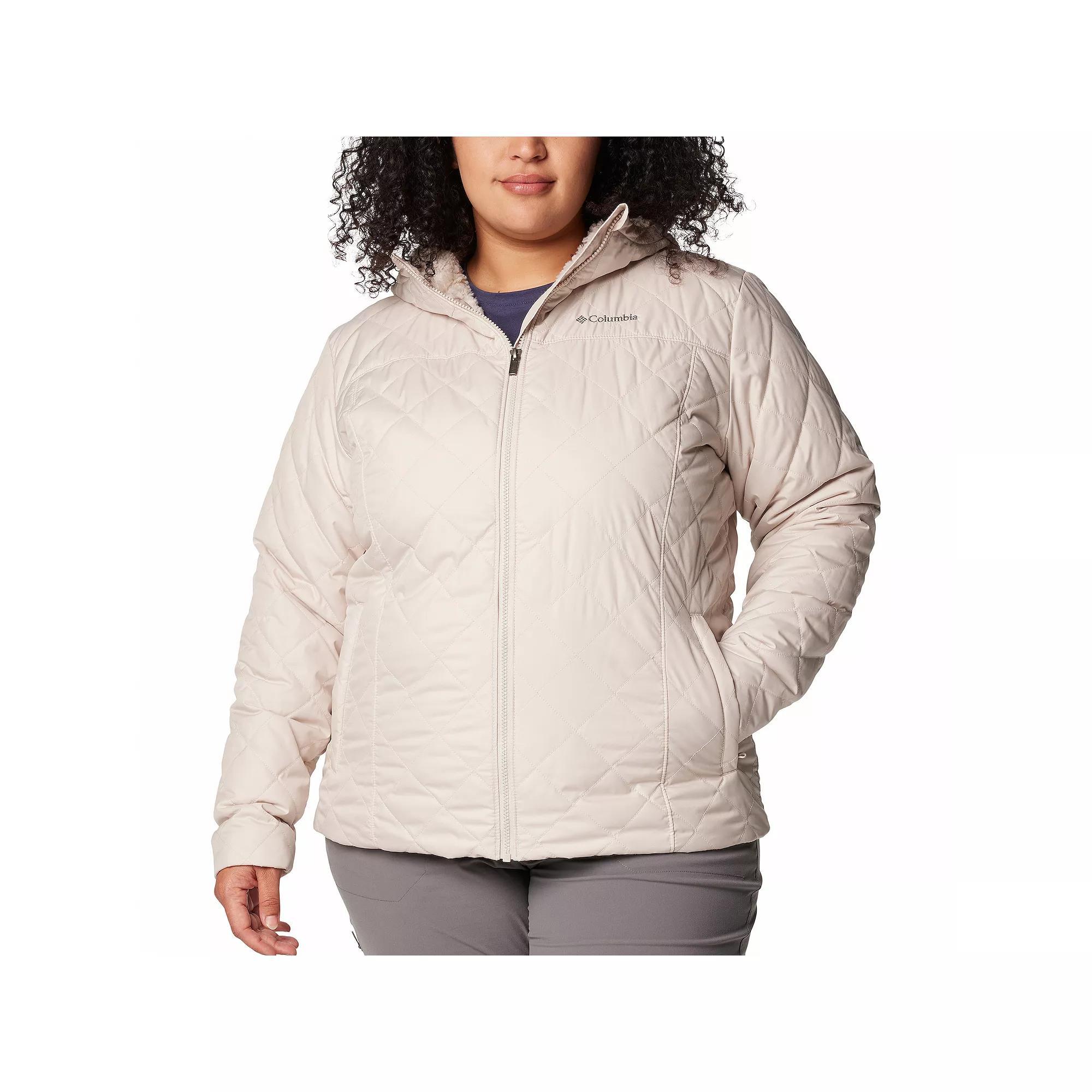 Plus Size Columbia Copper Crest II Hooded Jacket, Women's, Size: 1XL, Stone Green Product Image