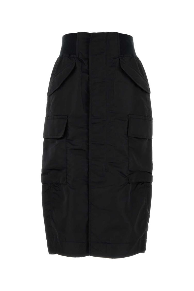 SACAI Black Nylon Skirt Product Image