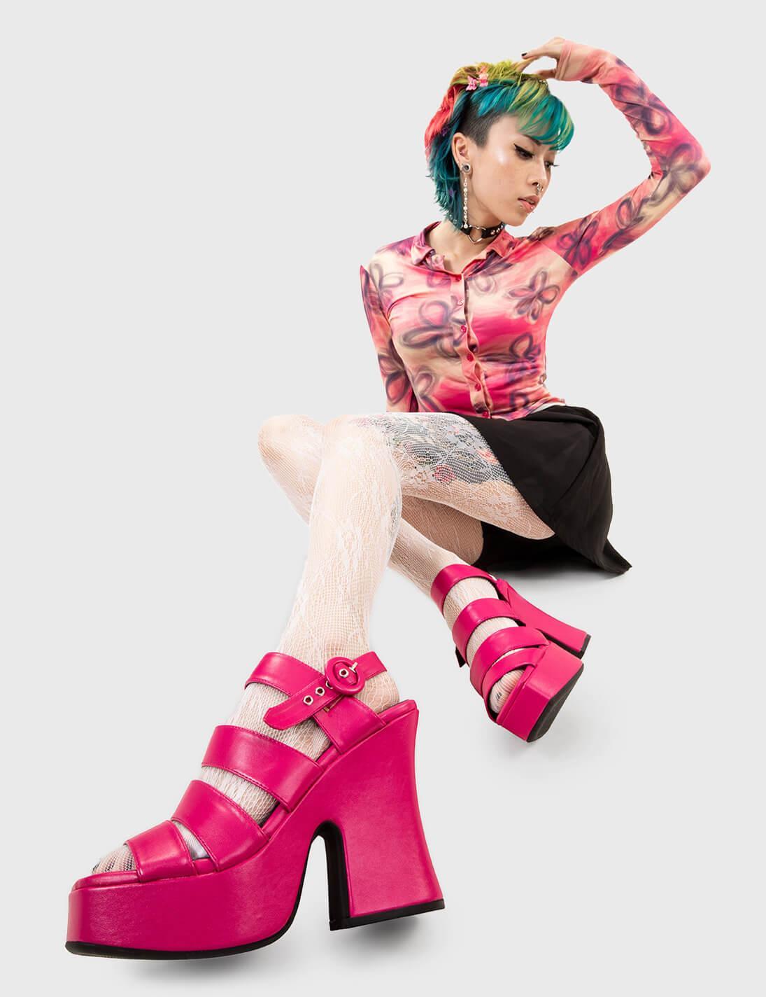 Not A Friend Platform Sandals Product Image