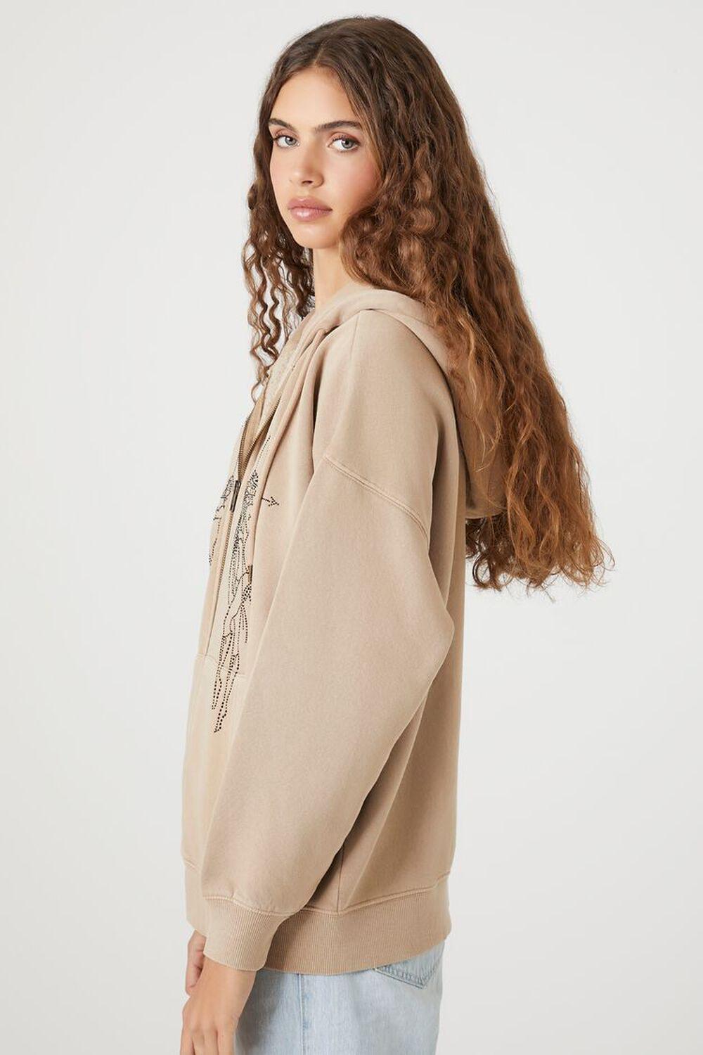 Bow & Arrow Zip-Up Hoodie | Forever 21 Product Image