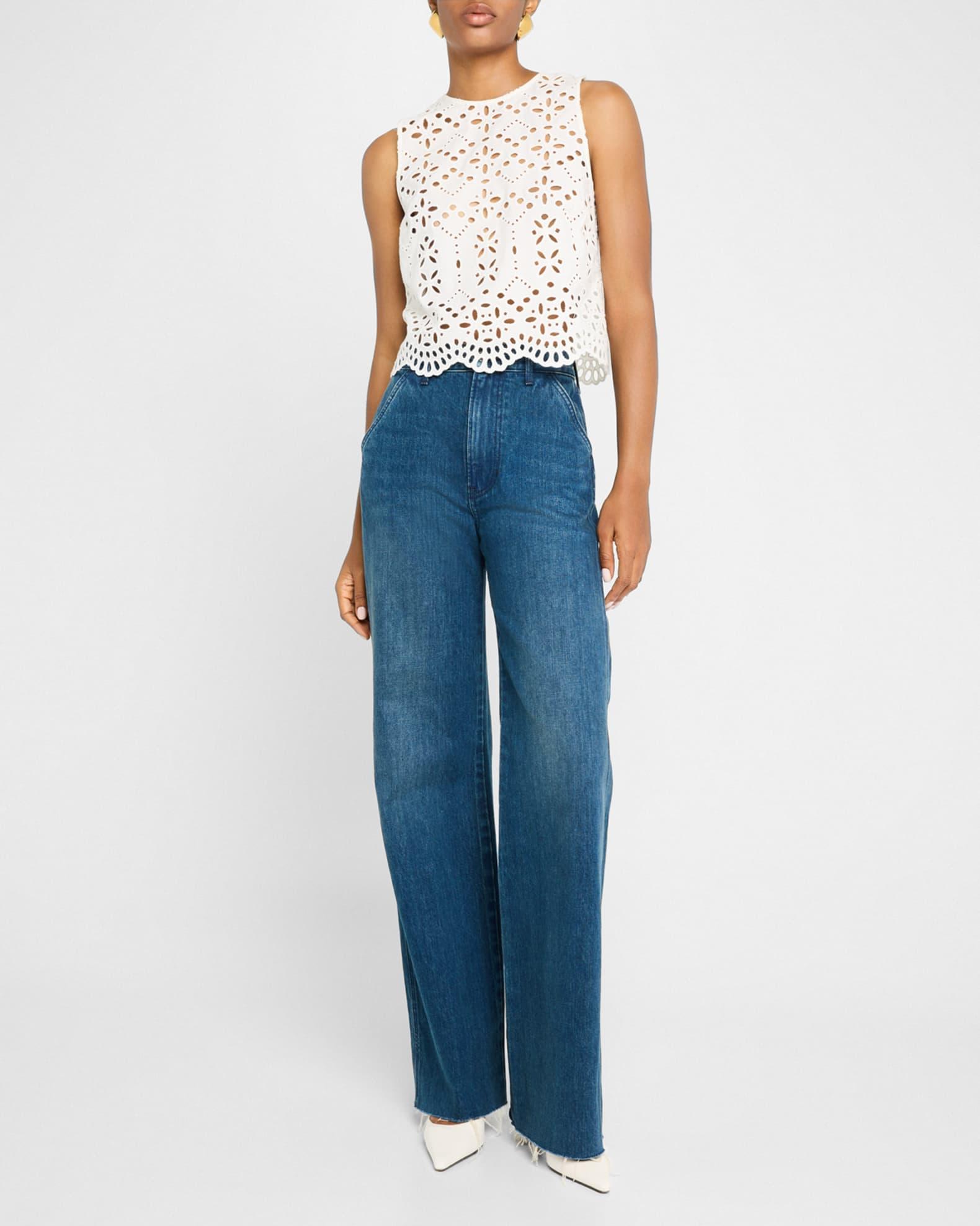 Taylor High-Rise Wide-Leg Jeans Product Image