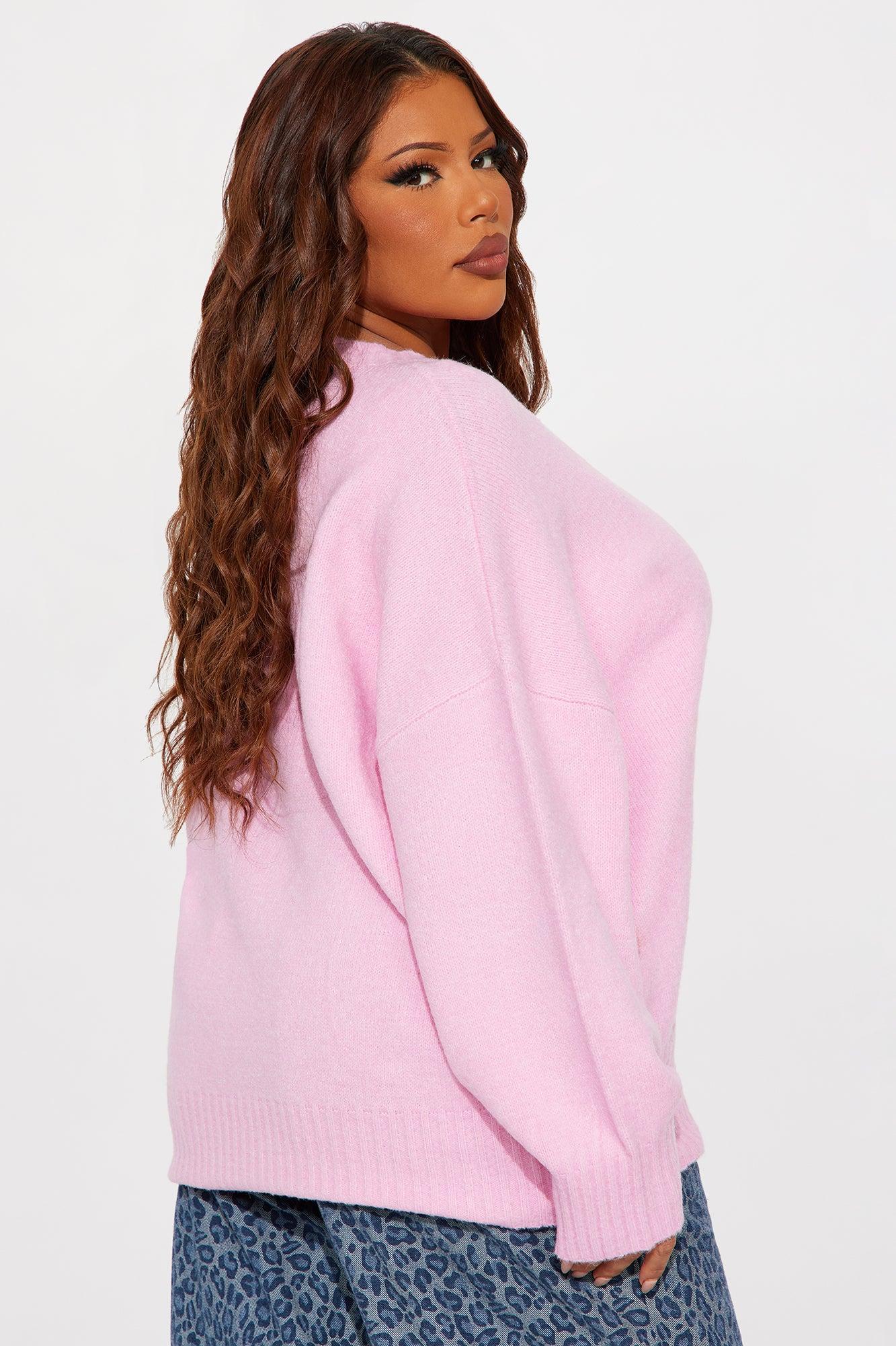 On Wednesdays Pullover Sweater - Pink Product Image