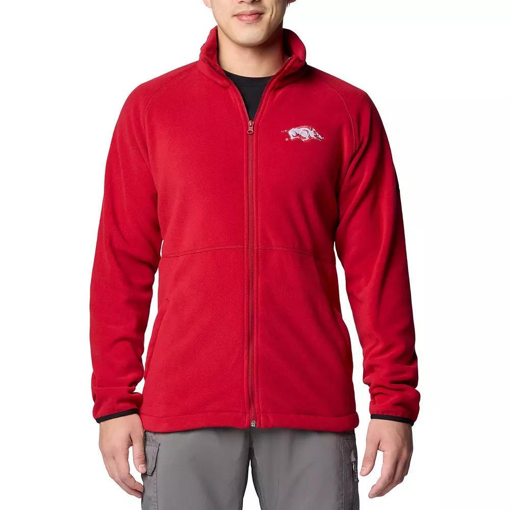 Mens Columbia Cardinal Arkansas Razorbacks Flanker IV Fleece Raglan Full-Zip Jacket Product Image