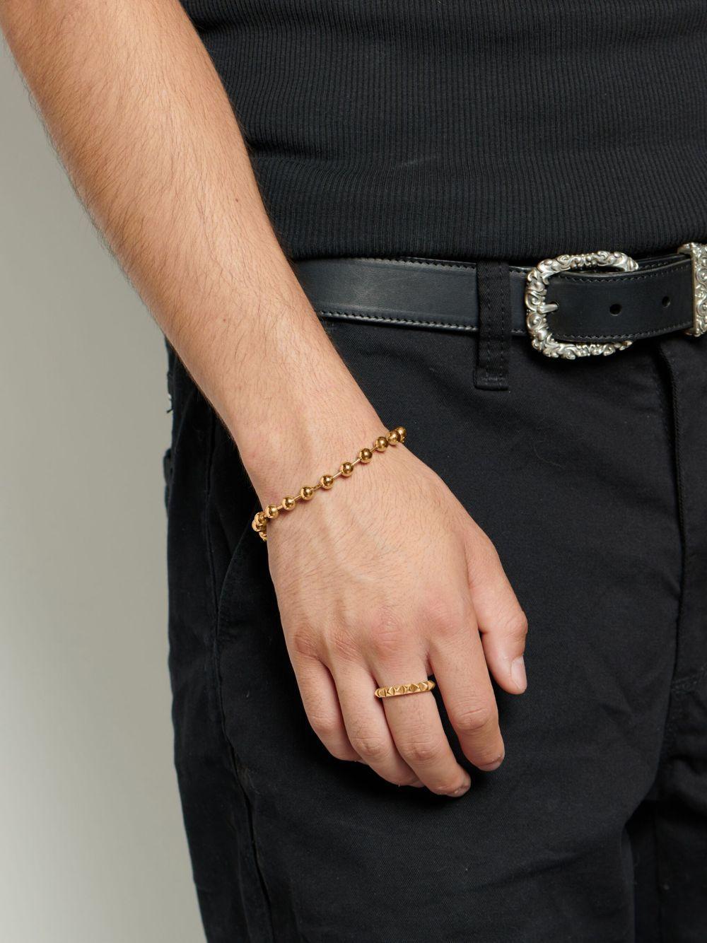 engraved-logo band ring Product Image