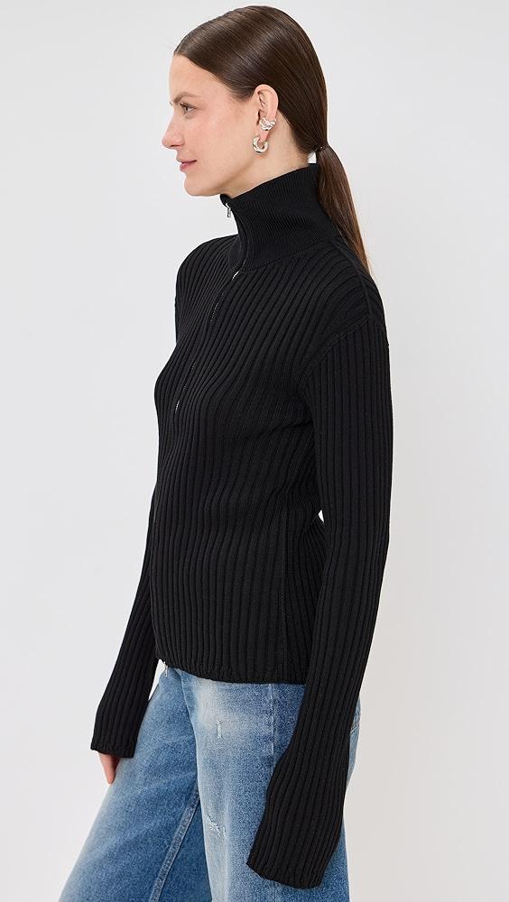 Acne Studios Koton Zip Up Cardigan | Shopbop Product Image