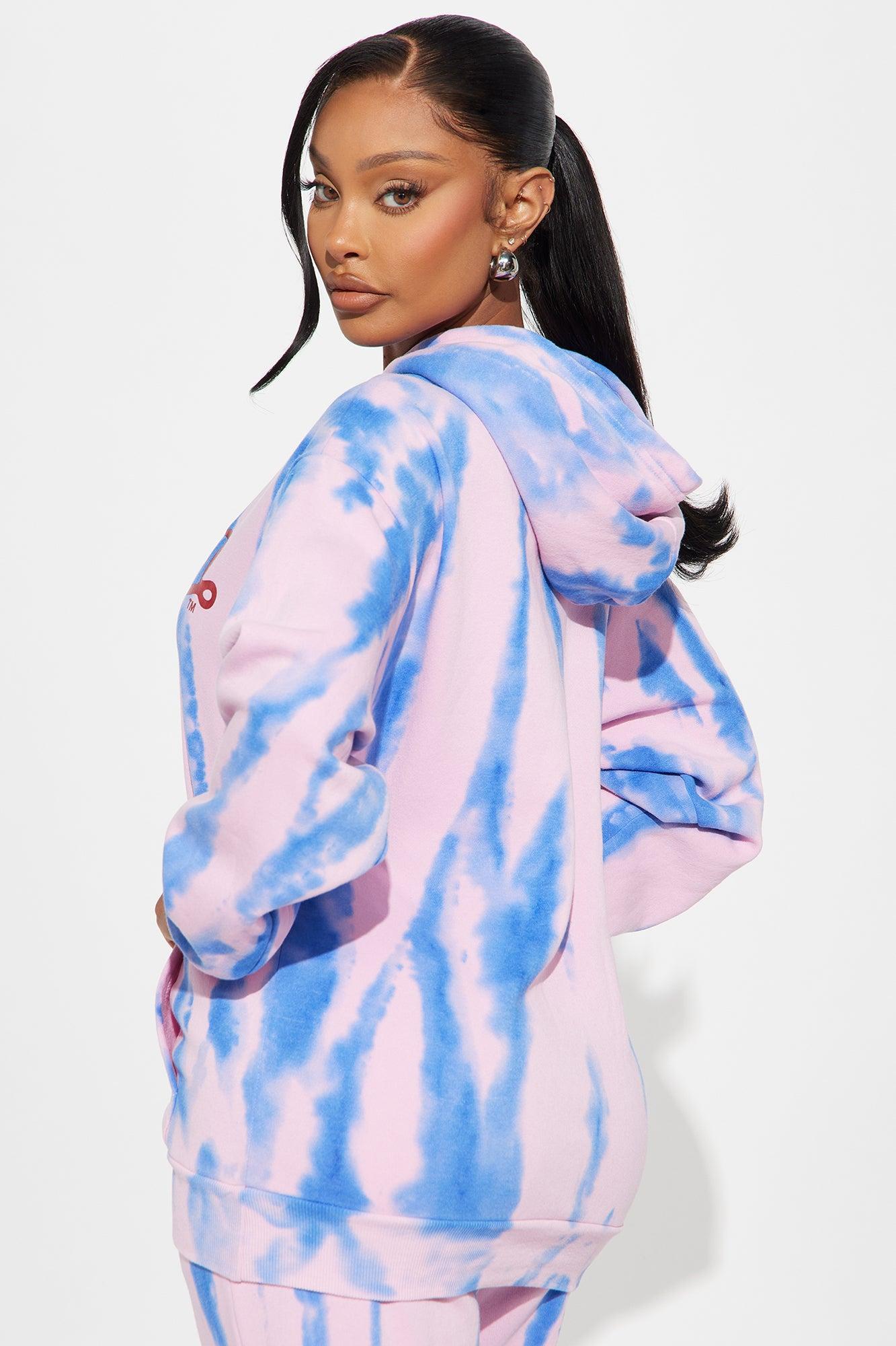 Von Dutch Tie Dye Hoodie - Purple/combo Product Image