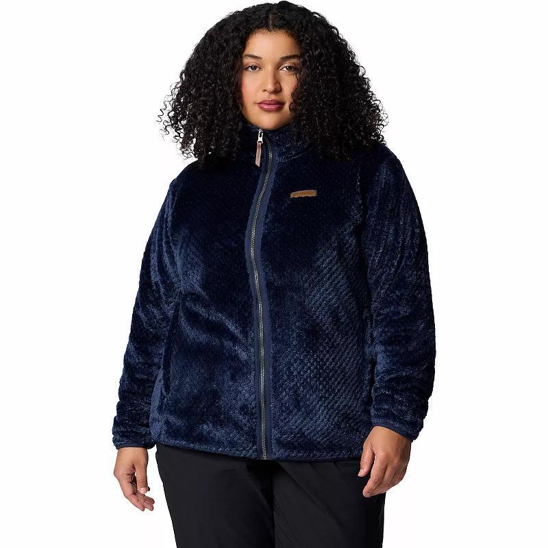 Plus Size Columbia Fireside Sherpa Fleece Jacket, Women's, Size: 1XL, Collegiate Blue Product Image