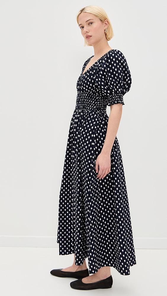 Madewell Shibori Puff Sleeve Midi Dress | Shopbop Product Image