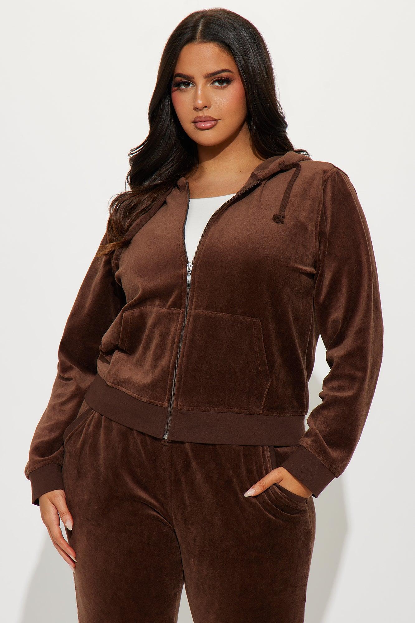 The Original Trendsetter Velour Set - Chocolate Product Image
