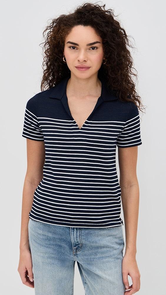 rag & bone The Knit Stripe Polo | Shopbop Product Image