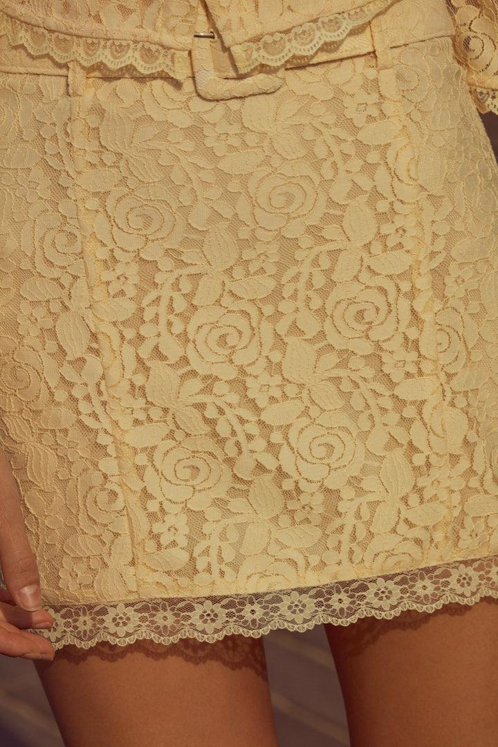Lucy Lace Top — Ivory Product Image