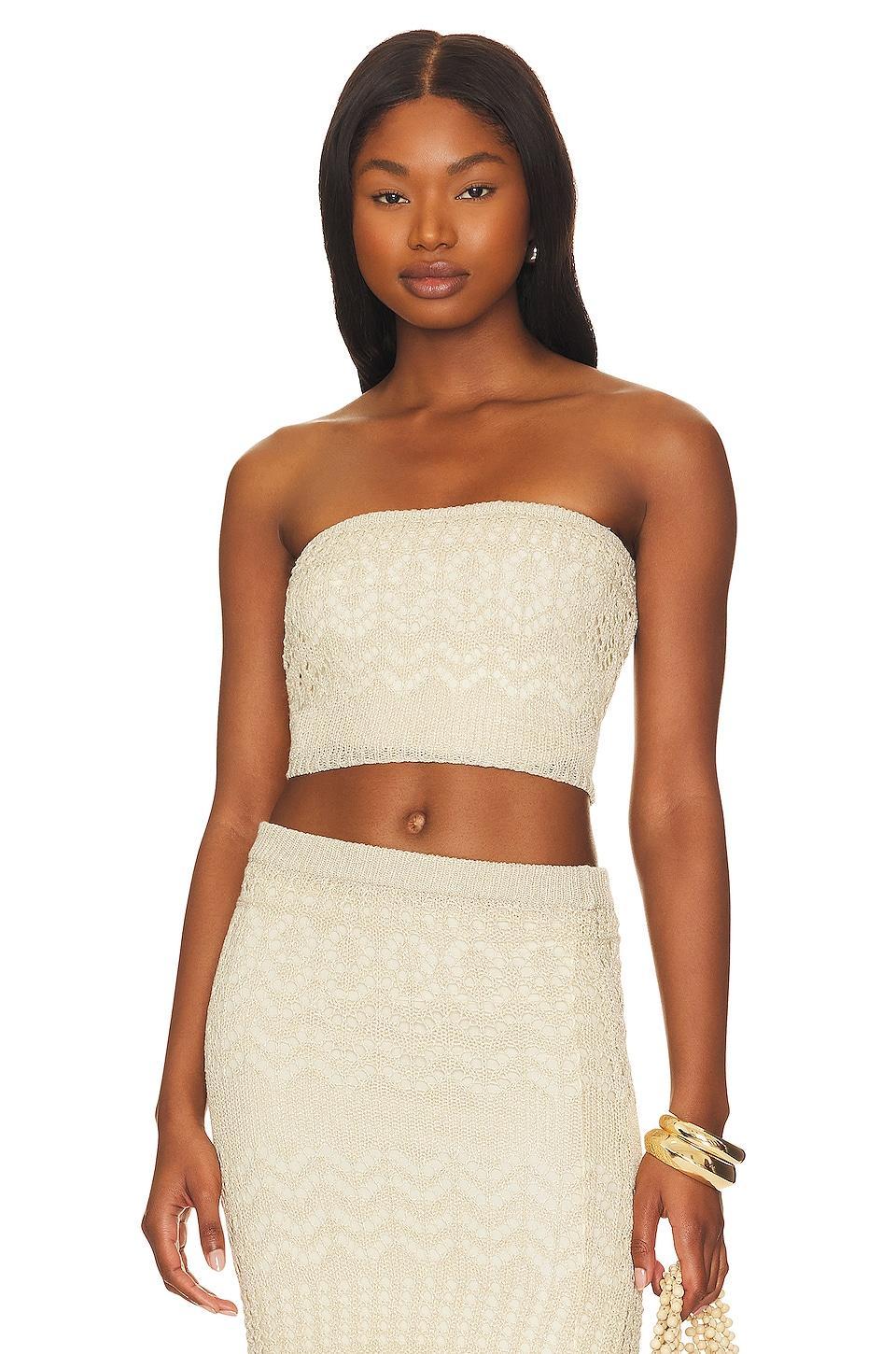 x REVOLVE Strapless Crochet Top SNDYS Product Image