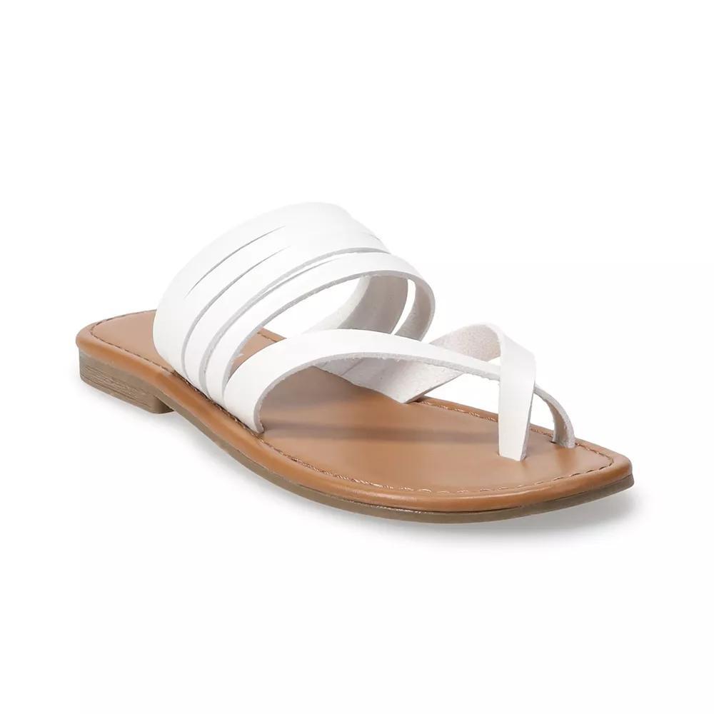 Sonoma Goods For Life® Cressida Women's Thong Sandals, Size: 10, White Product Image