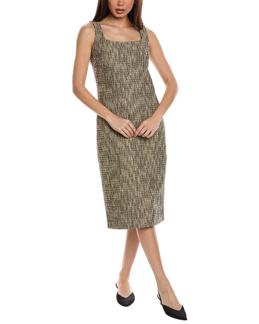 ST JOHN St. John Tweed Sheath Dress In Black Product Image