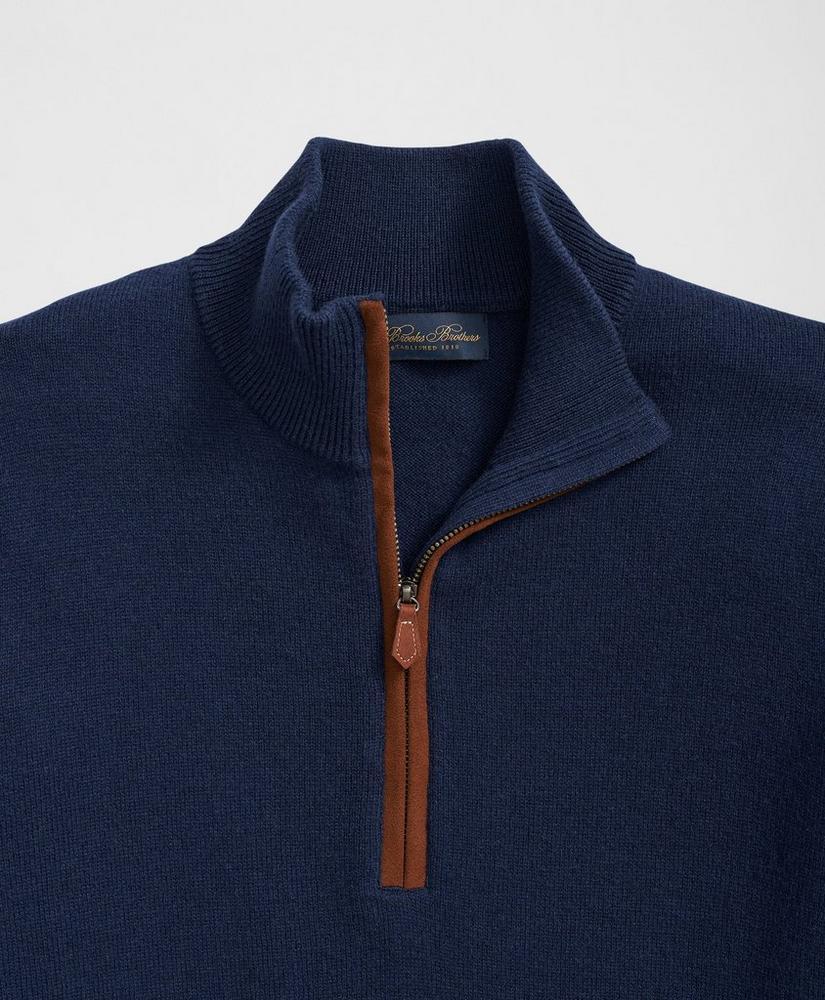 3-Ply Cashmere Half-Zip Sweater Product Image