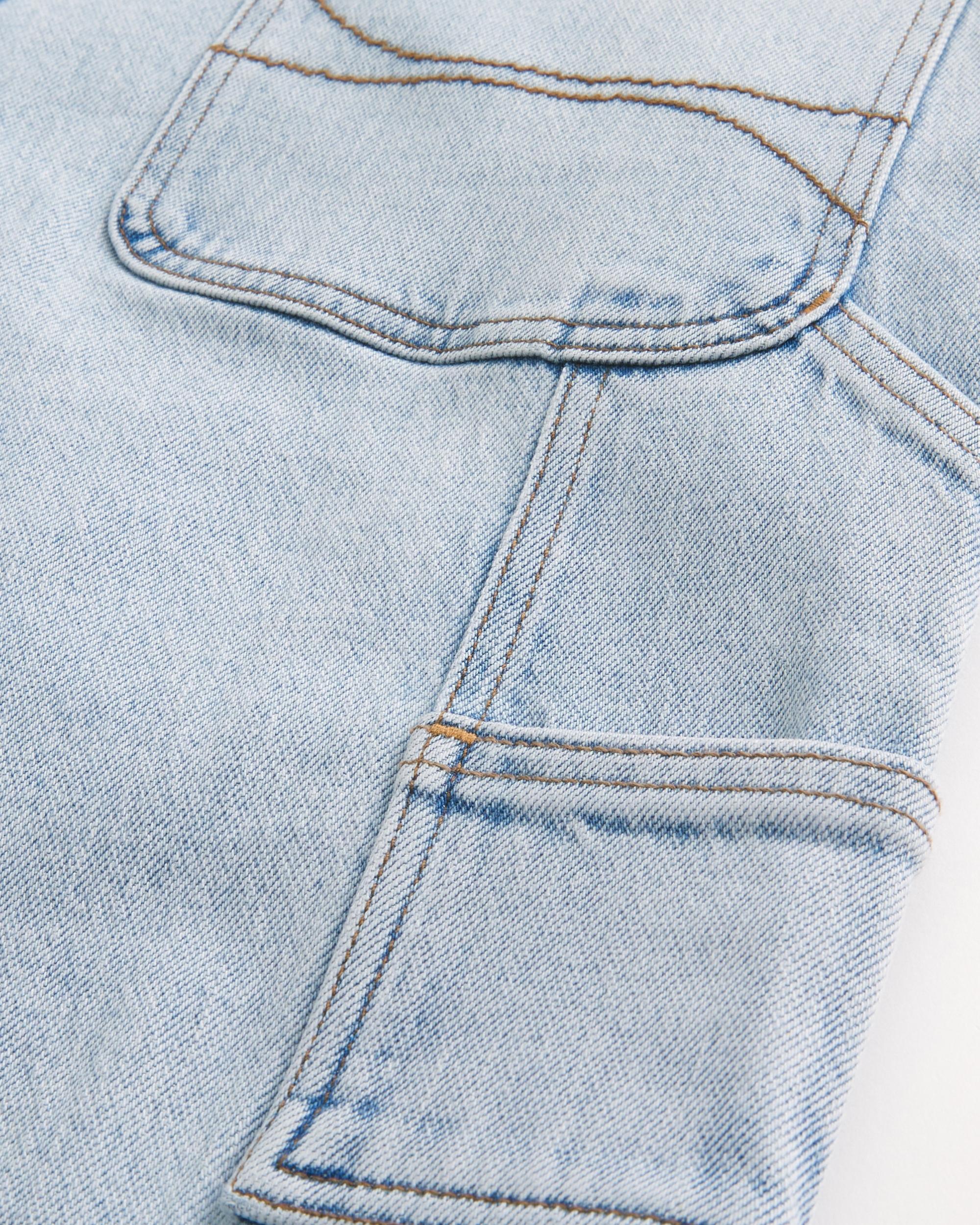 Light Wash Loose Painter Jeans Product Image