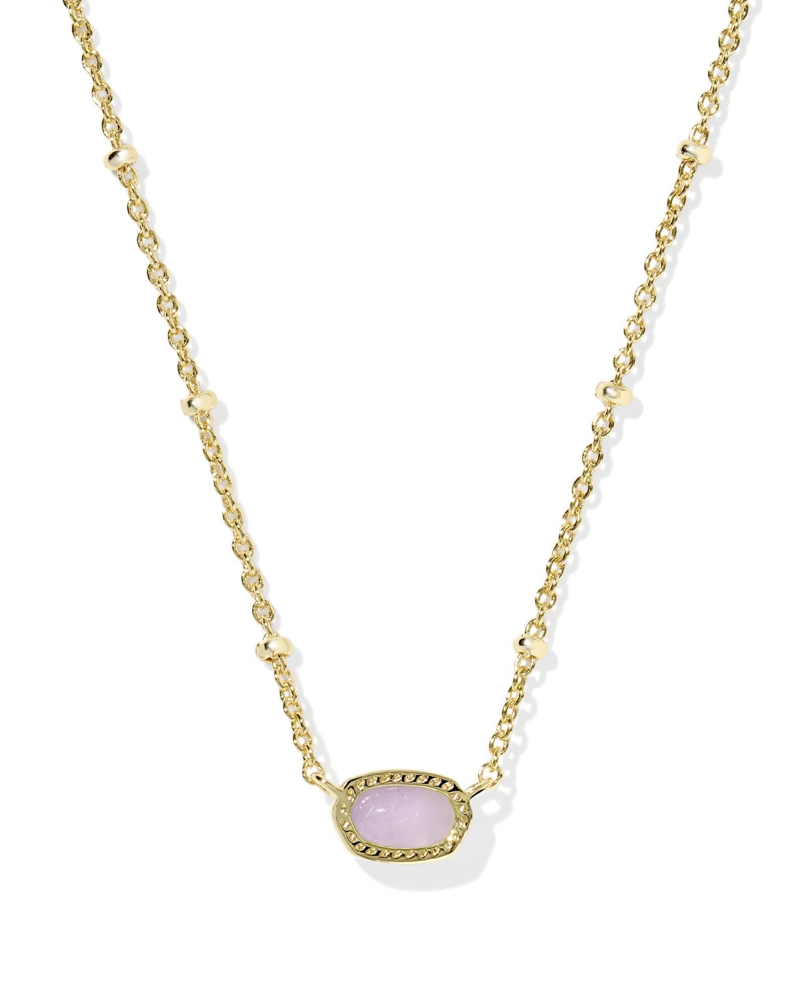 Mini Elisa Gold Satellite Short Pendant Necklace Product Image