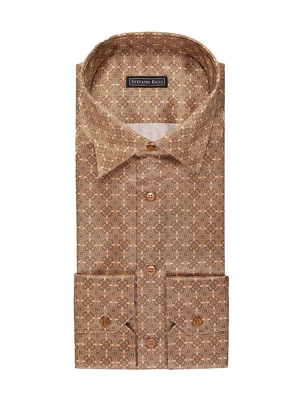 Mens Handmade Silk Dress Shirt Product Image