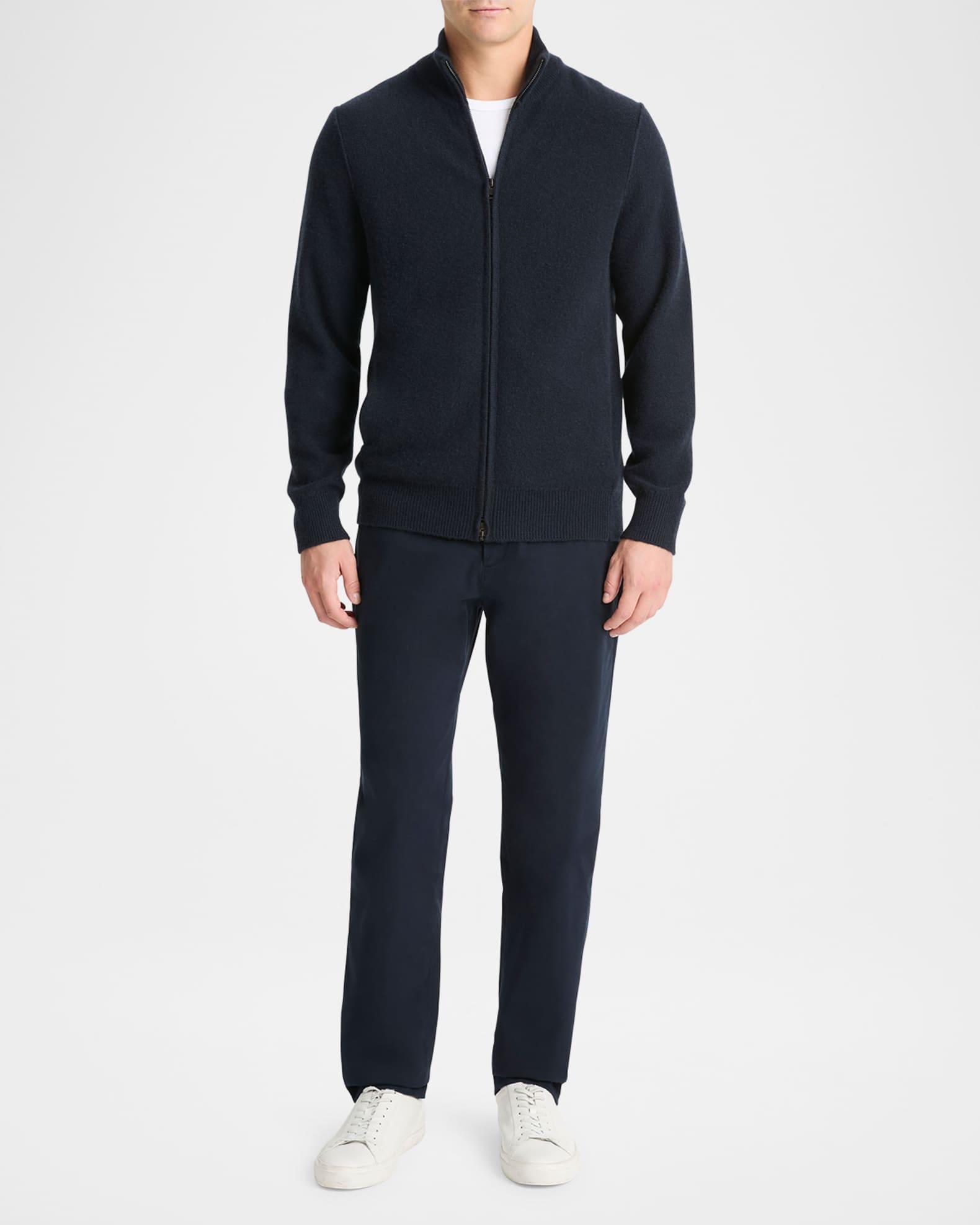 Men's Boiled Cashmere-Blend Zip Sweater Product Image
