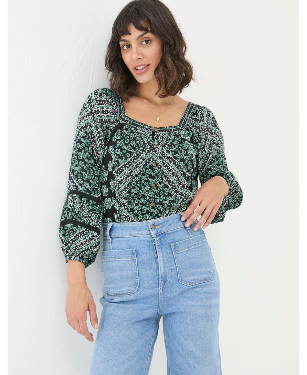 FatFace Women's Caitlin Spaced Floral Tunic in Washed Black at Nordstrom, Size 2S Product Image