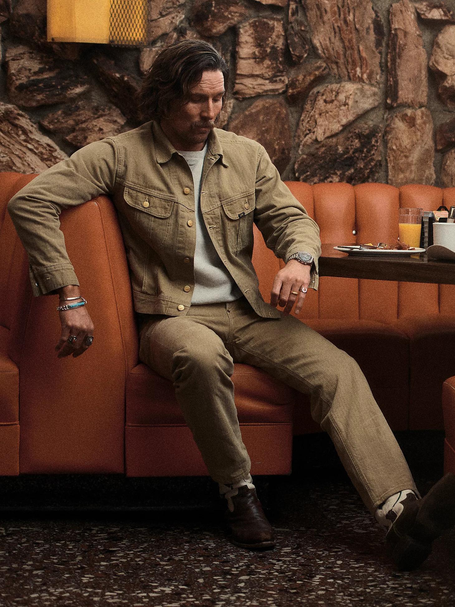 Men's Lee® x Buck Mason Herringbone Twill 101J Jacket | Men's Jackets & Outerwear | Lee® Product Image