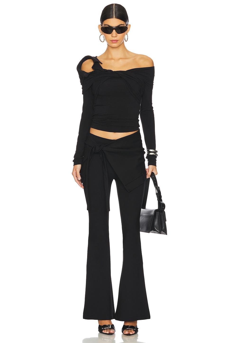 Hollow Out Stretch Skinny Flare MARRKNULL Product Image