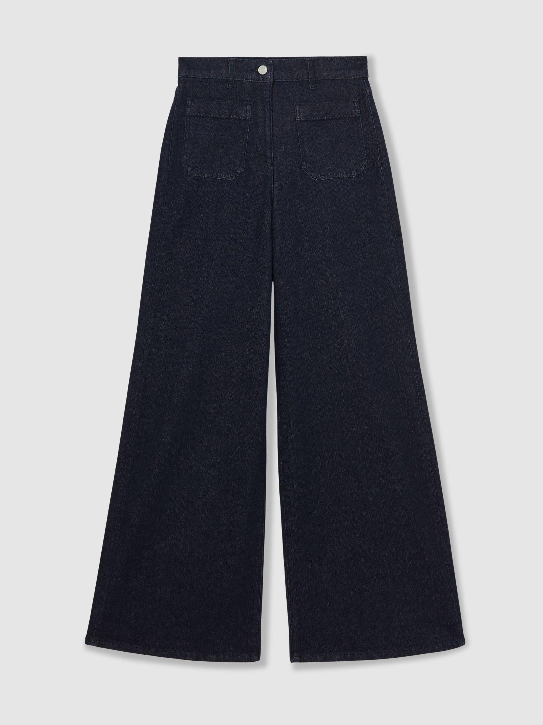 Petite Check Flared Suit Trousers in Grey Product Image