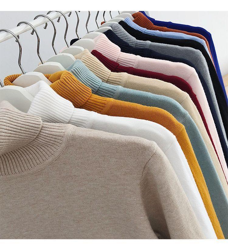 Turtleneck Knit Top Product Image