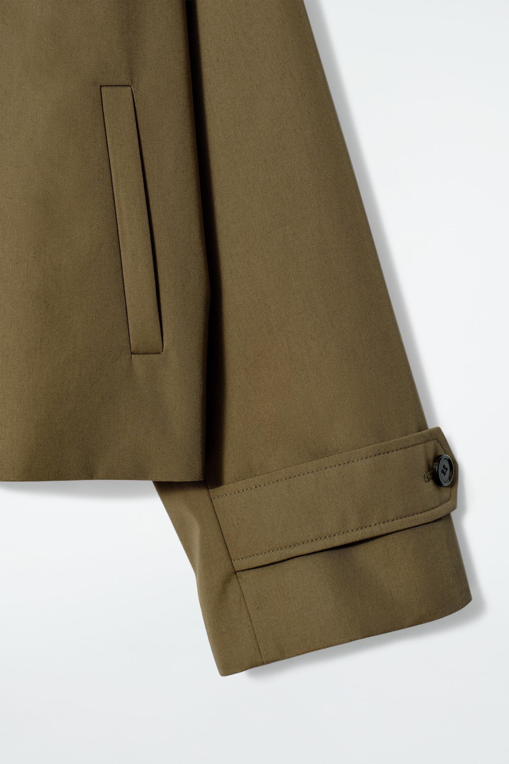 SHORT TWILL TRENCH COAT Product Image