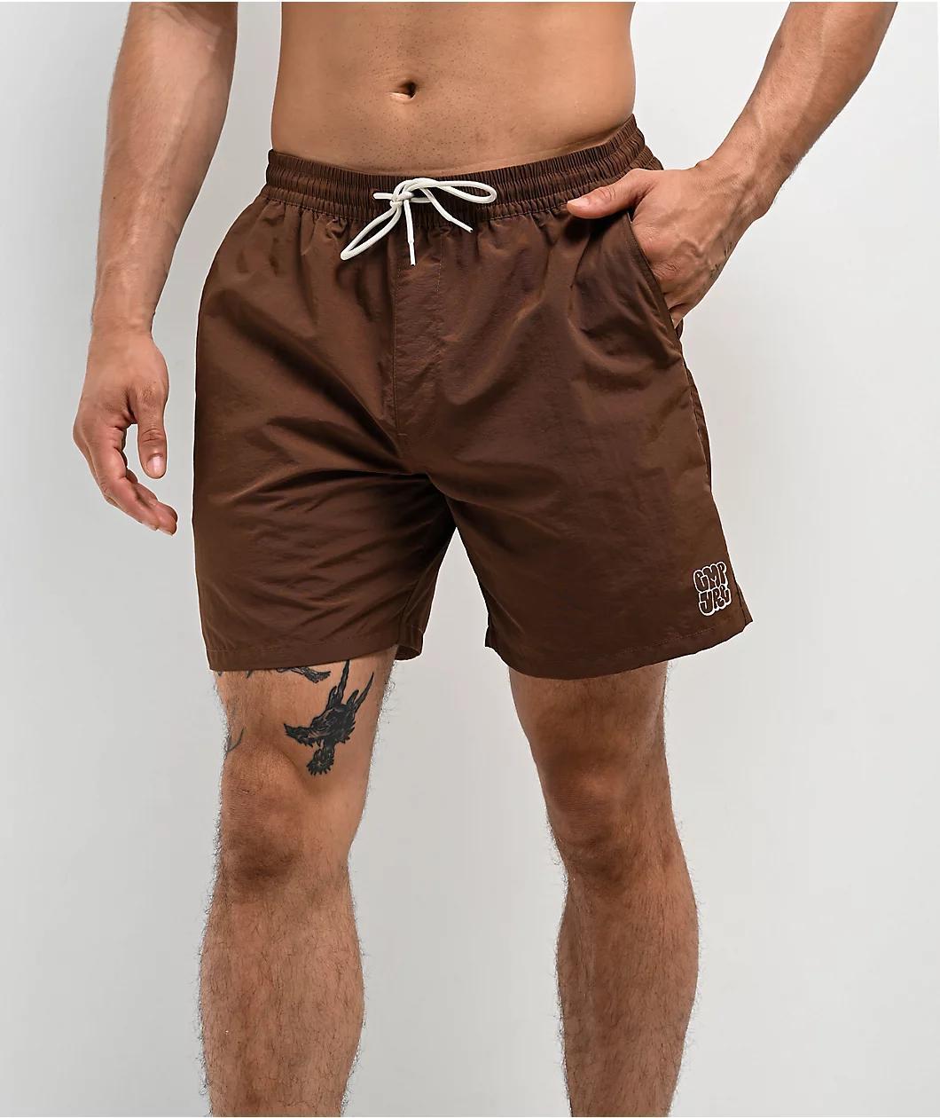 Empyre Floater Brown Board Shorts Product Image