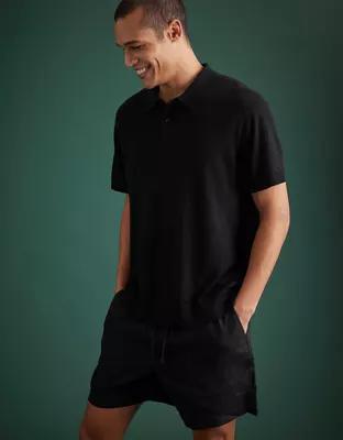 AE77 Premium Sweater Polo Shirt Product Image