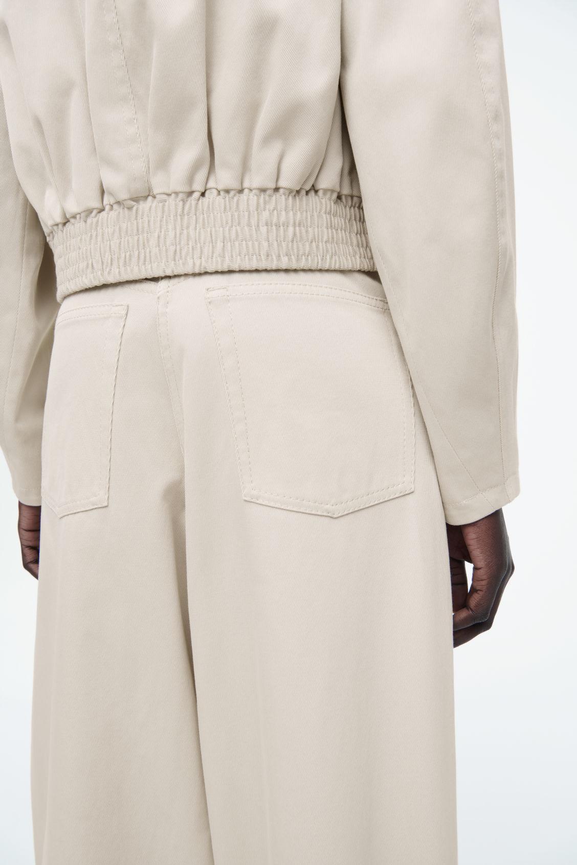 WIDE-LEG COTTON PANTS Product Image