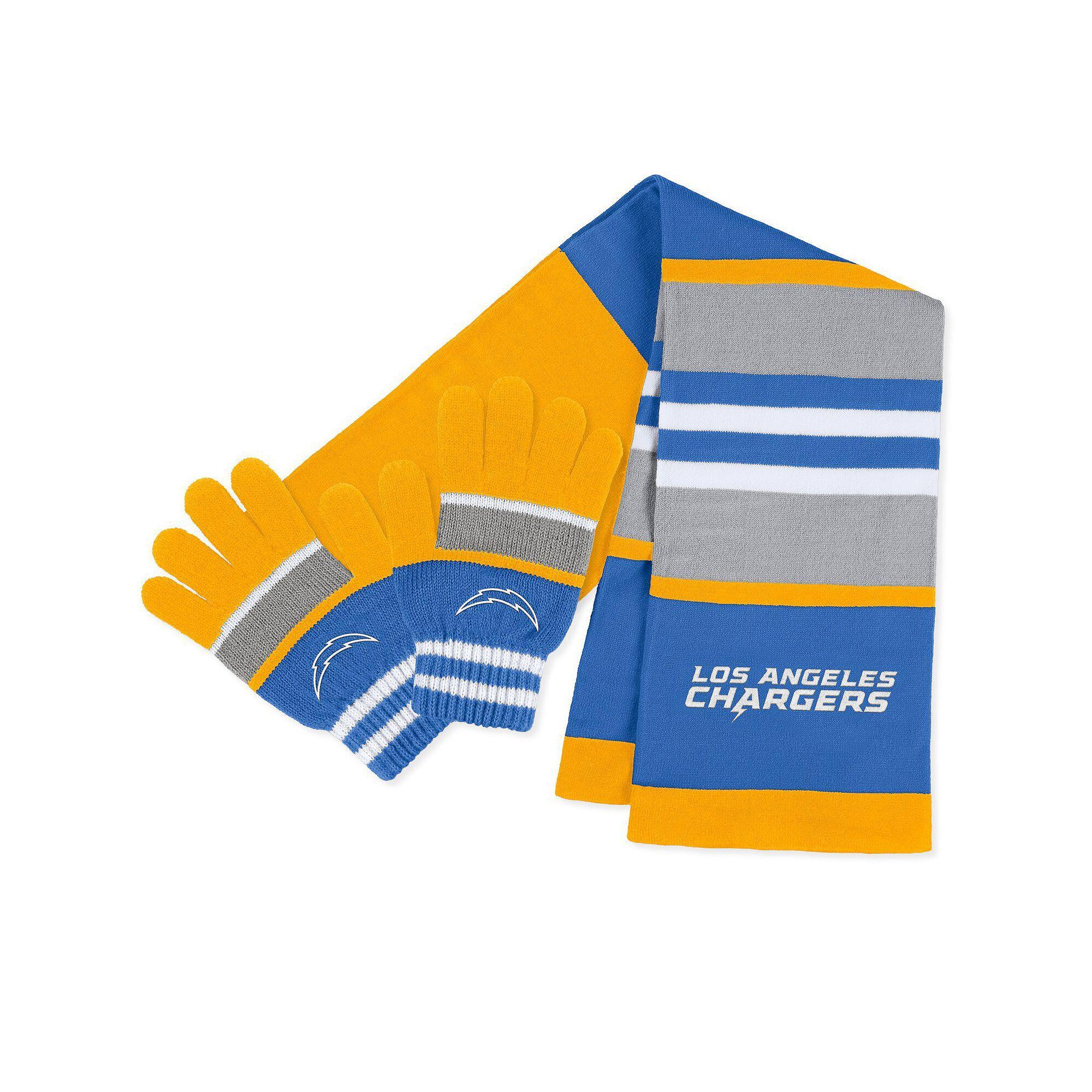Women's WEAR by Erin Andrews St. Louis Blues Stripe Glove & Scarf Set, Team Product Image