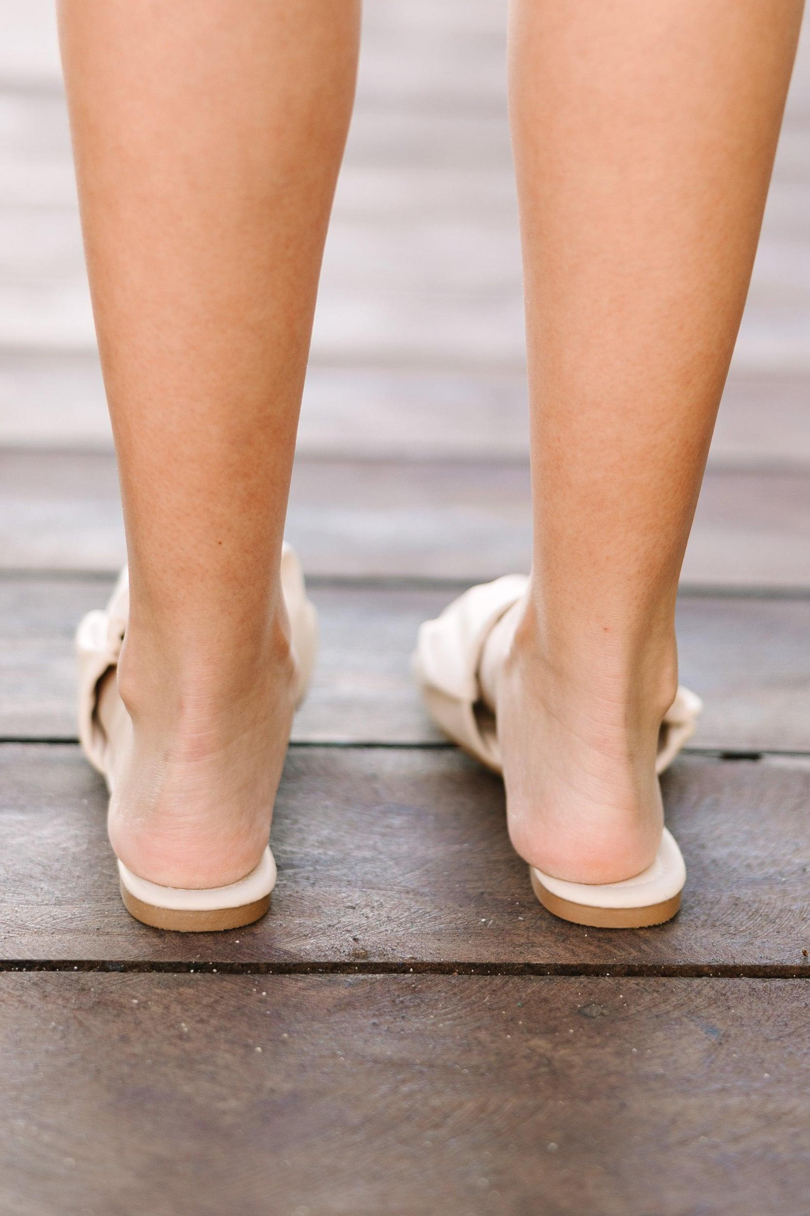 Want It All Ivory White Sandals Female Product Image