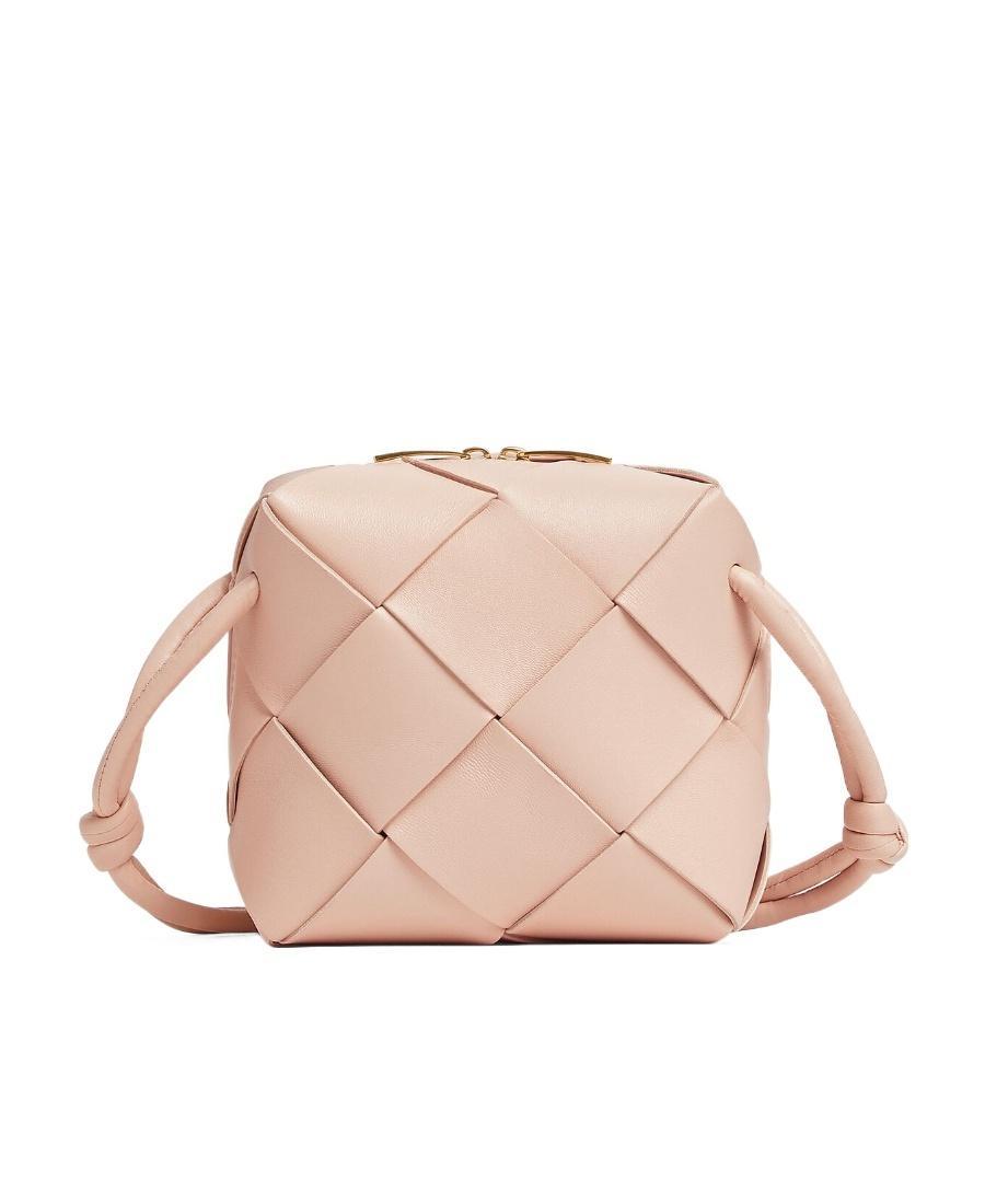 BOTTEGA VENETA Mini Cassette Camera Bag In Nude Product Image
