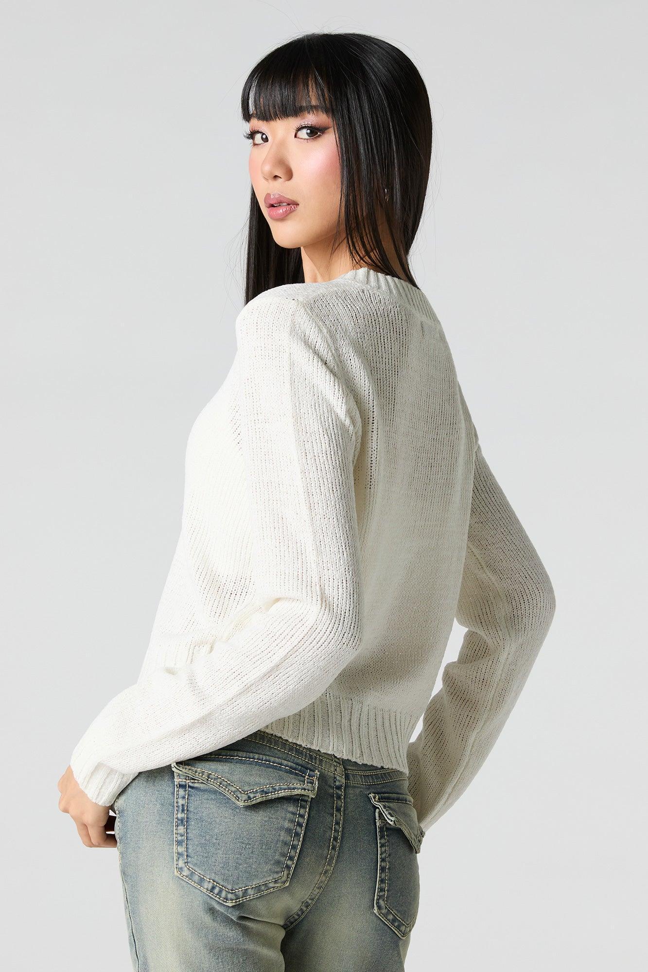 Zip-Up Cardigan Sweater Female Product Image