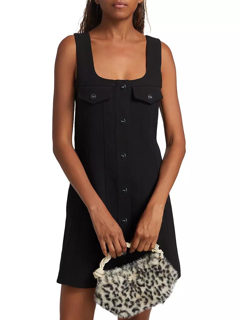 Bonded Crêpe Minidress Product Image