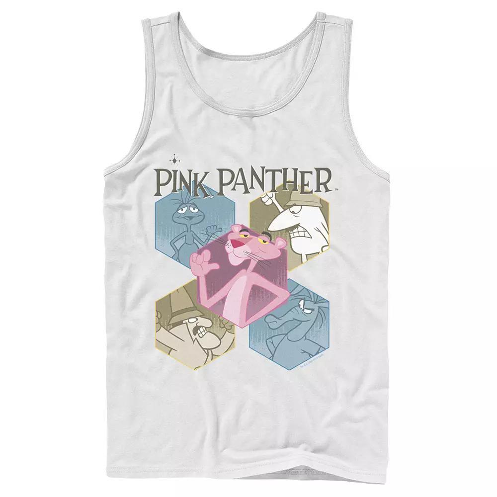 Mens Pink Panther Hexagonal Portraits Tank Top Product Image
