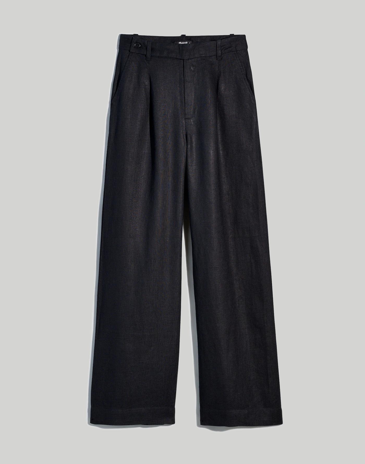 The Harlow Wide-Leg Pant in 100% Linen Product Image