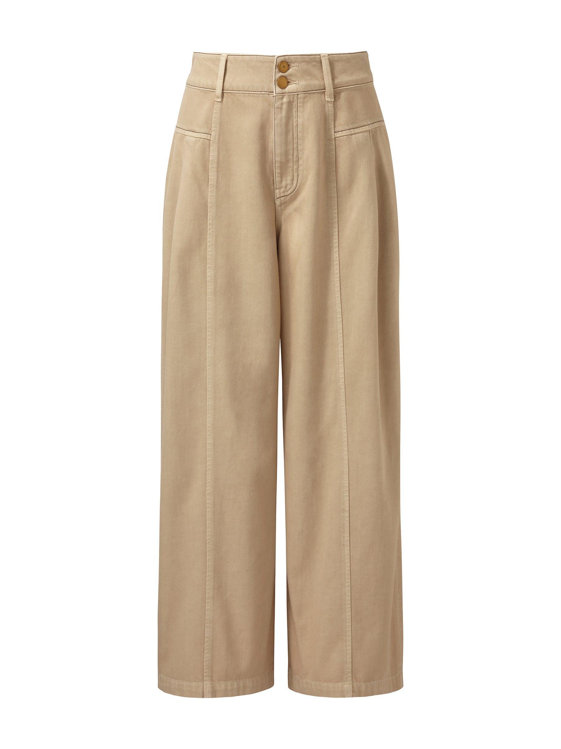 Denim Women Wide Leg Straight Jeans Product Image