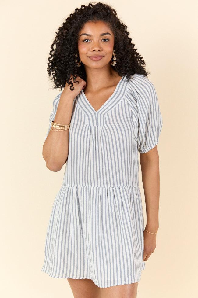 Sunlit Stripes Gauze Mini Dress SALE Product Image